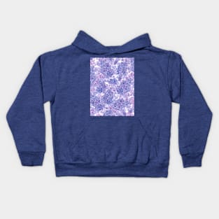 Violet watercolor lilac flowers Kids Hoodie